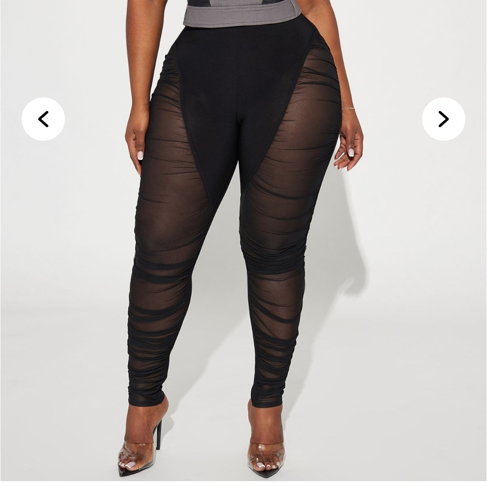 Fashion Nova Black Brand New Leggings Tags Still On